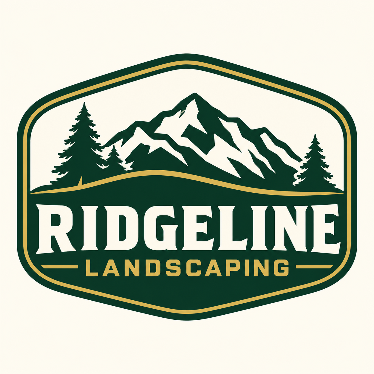 Ridgeline Landscaping mountain badge